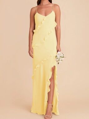 Birdy Grey Yellow Ruffle Valentina Dress